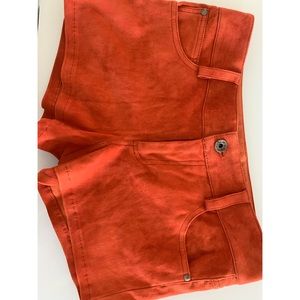 Alice + Olivia Alice Orange Suede Leather